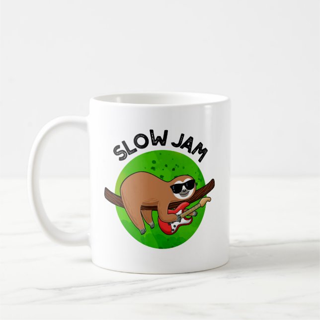 Slow Jam Funny Music Animal Puff Kaffeetasse (Links)