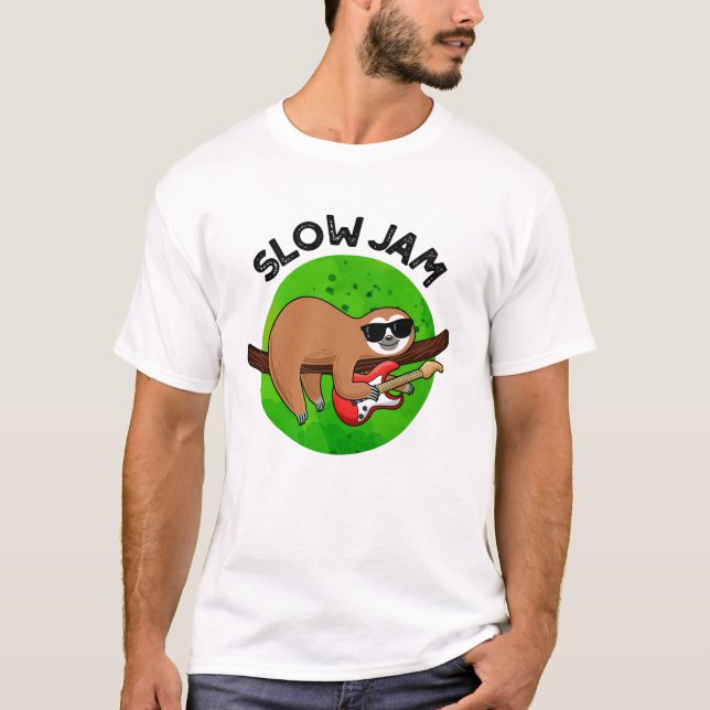 Slow Jam Funny Music Animal Puff T-Shirt (Vorderseite)
