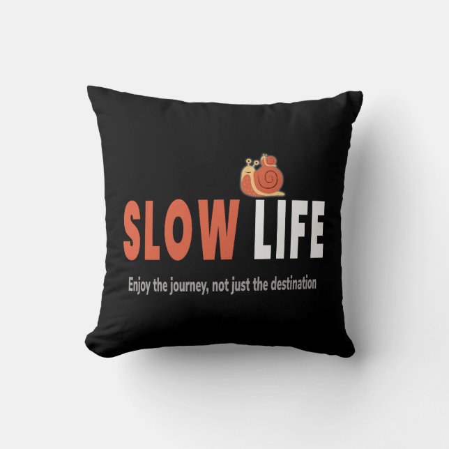 Slow Life. Simplicidad. Mindfulness. Bienestar.  Kissen (Vorderseite)