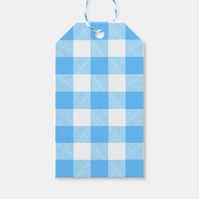 Slow-Living Sommer Karohemd Geschenkanhänger (Vorderseite)