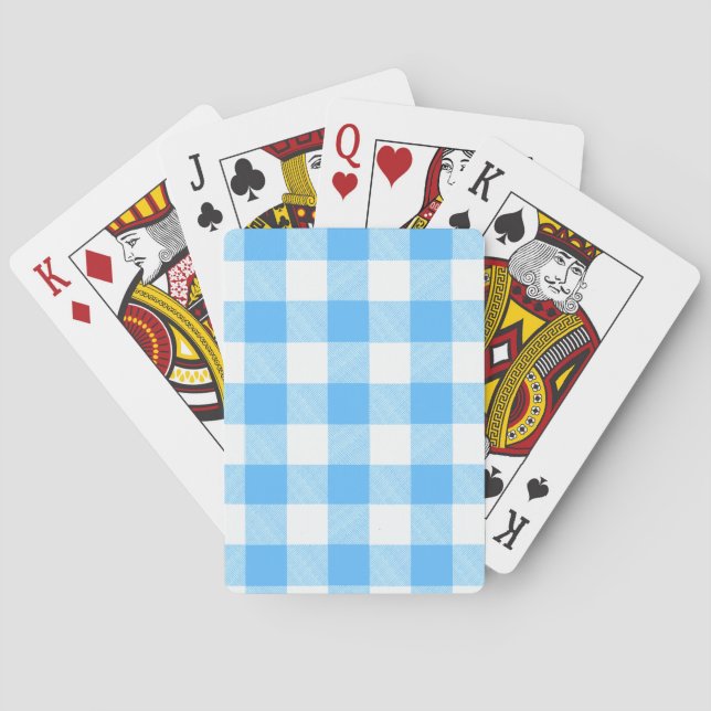 Slow-Living Sommer Karohemd Spielkarten (Rückseite)