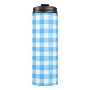 Slow-Living Sommer Karohemd Thermosbecher