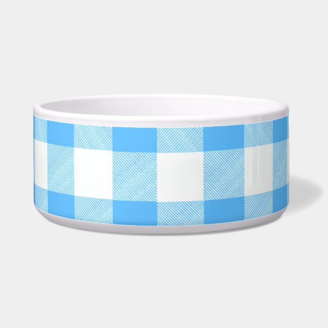 Slow-Living Summer Sky Check Napf (Rechts)