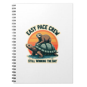 Slow Pace Squad Vintage-Tier Runner-Shirt 2 Notizblock