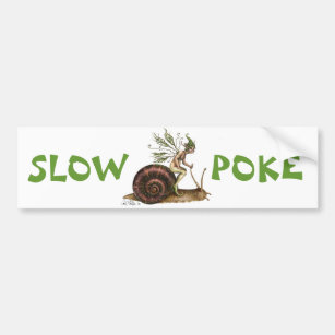 Slow Poke Autoaufkleber