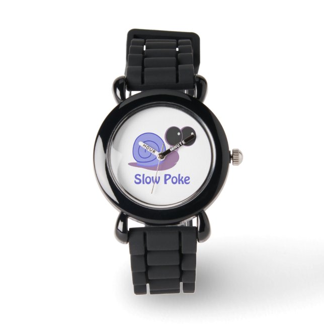 Slow Poke Periwinkle Snail Armbanduhr (Vorderseite)
