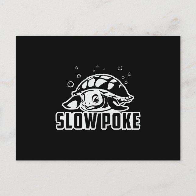 Slow Poke Turtle Lover Turtles Ocean Funny Gift Postkarte (Vorderseite)