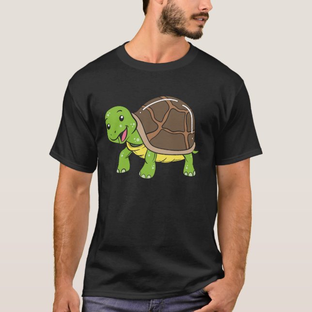 Slow Tortoise Turtle T-Shirt (Vorderseite)