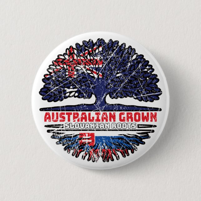 Slowakei - Australisches Australien Tree Roots Button (Vorderseite)