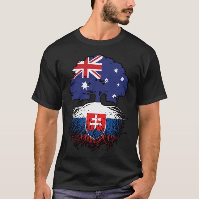 Slowakei - Australisches Australien Tree Roots T-Shirt (Vorderseite)