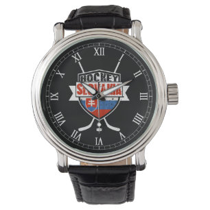 Slowakei-Eis-Hockey-Logo-Armbanduhr Armbanduhr