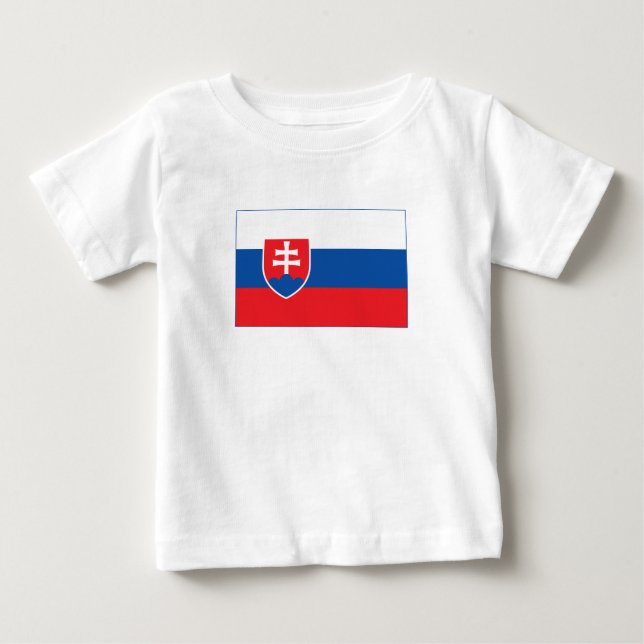 Slowakei-Flagge Baby T-shirt (Vorderseite)
