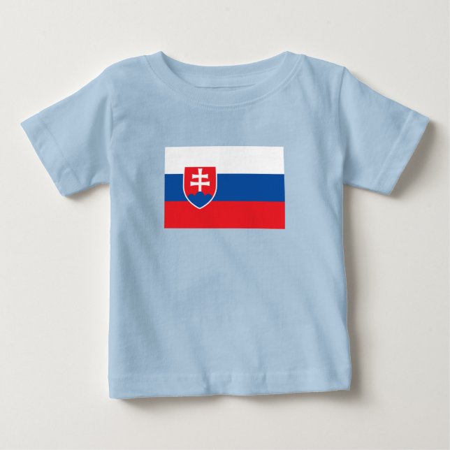 Slowakei-Flagge Baby T-shirt (Vorderseite)