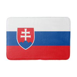 Slowakei-Flagge Badematte