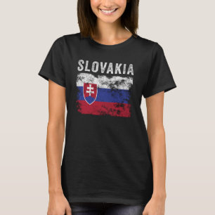 Slowakei-Flagge bedruckt - Slowakische Flagge T-Shirt