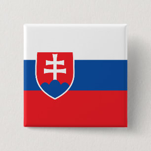 Slowakei-Flagge Button