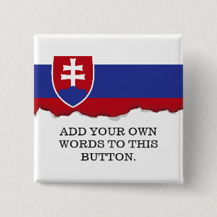 Slowakei-Flagge Button