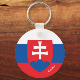 Slowakei Flagge, Emblem & Slowakei Urlaub / Sport Schlüsselanhänger