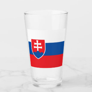 Slowakei-Flagge Glas