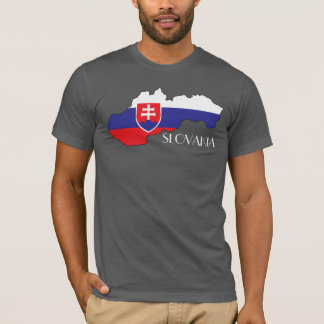 Slowakei Flagge-Karte Shirt