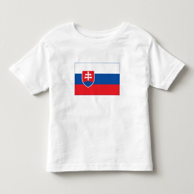 Slowakei-Flagge Kleinkind T-shirt (Vorderseite)