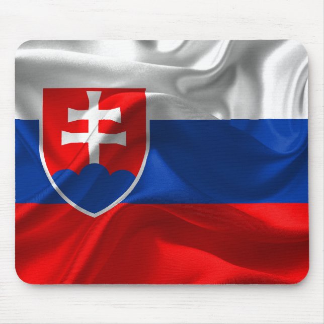 Slowakei-Flagge Mousepad (Vorne)