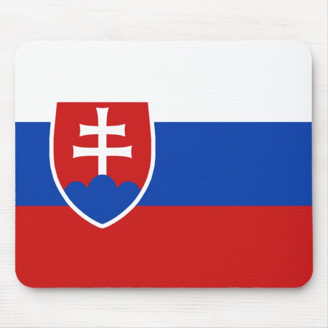Slowakei-Flagge Mousepad (Vorne)