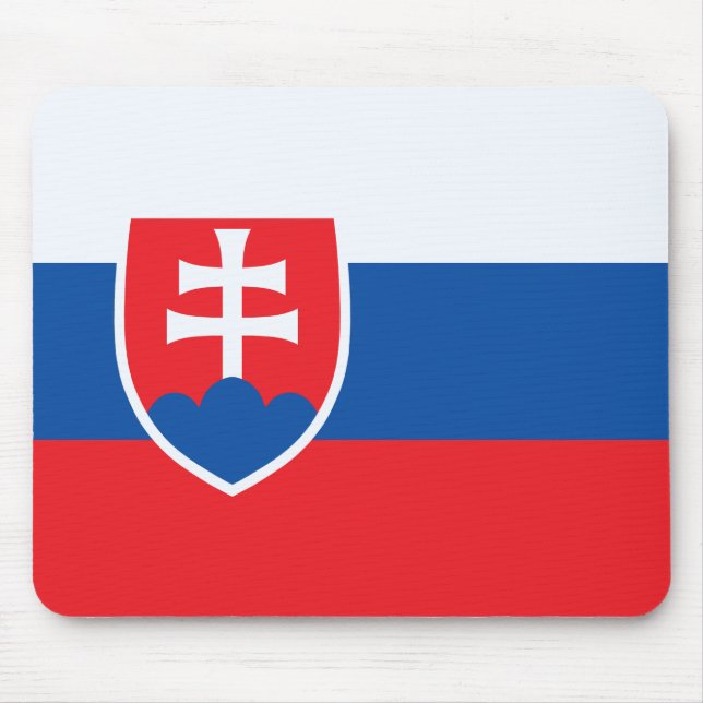 Slowakei-Flagge Mousepad (Vorne)