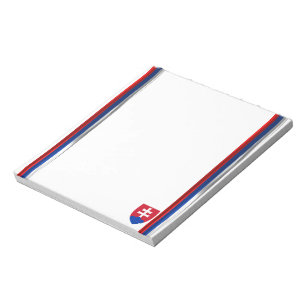 Slowakei-Flagge Notizblock