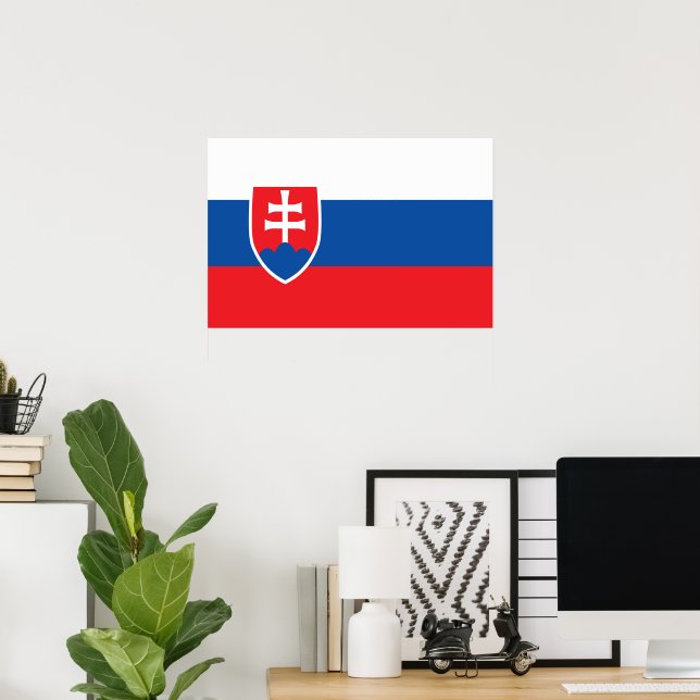 Slowakei-Flagge Poster (Heimbüro)