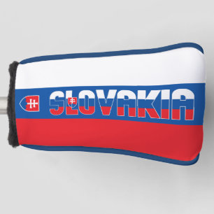 Slowakei-Flagge Prächtige patriotische Golf-Kopfbe Golf Headcover