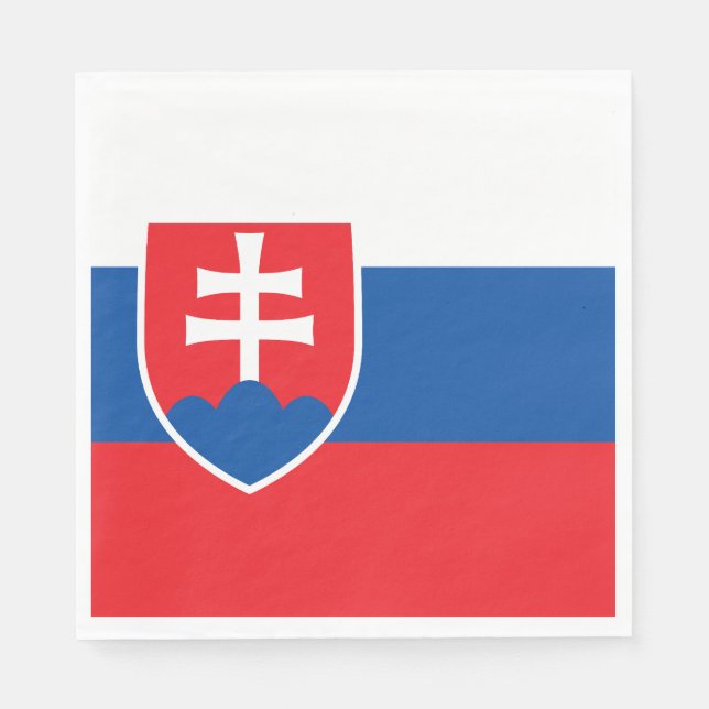 Slowakei-Flagge Serviette (Vorderseite)