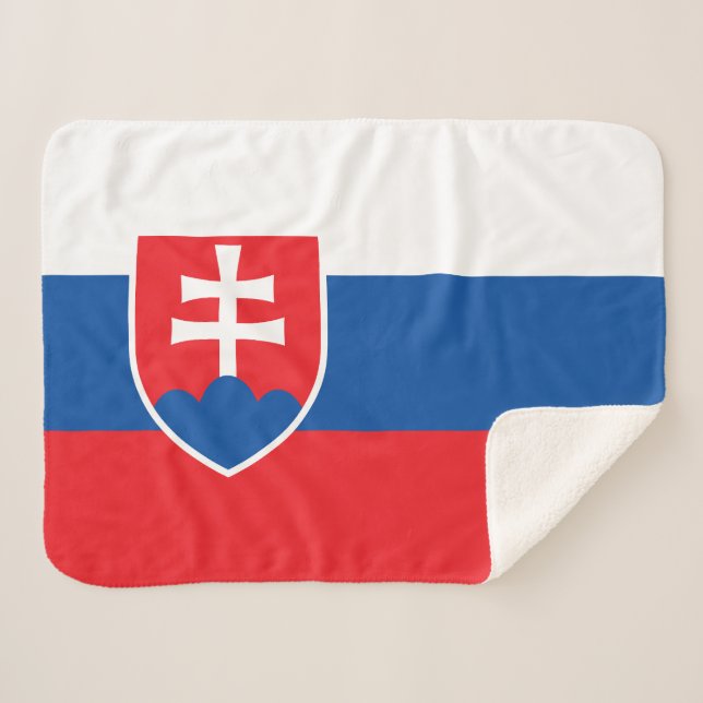 Slowakei-Flagge Sherpadecke (Vorderseite (Horizontal))