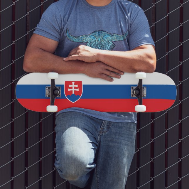 Slowakei-Flagge Skateboard (Außenbereich 3)