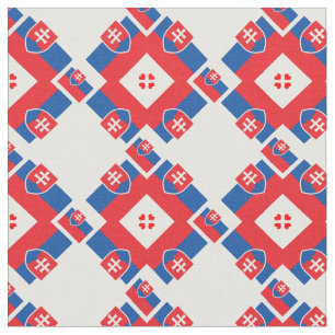 Slowakei Flagge & Slowakei Trendy Fabric Mode Stoff