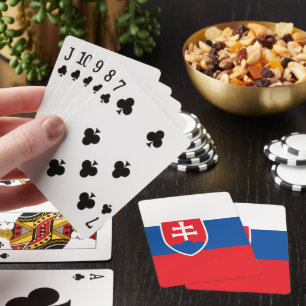 Slowakei-Flagge Spielkarten