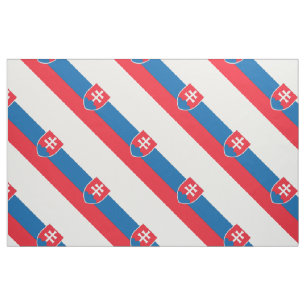 Slowakei-Flagge Stoff