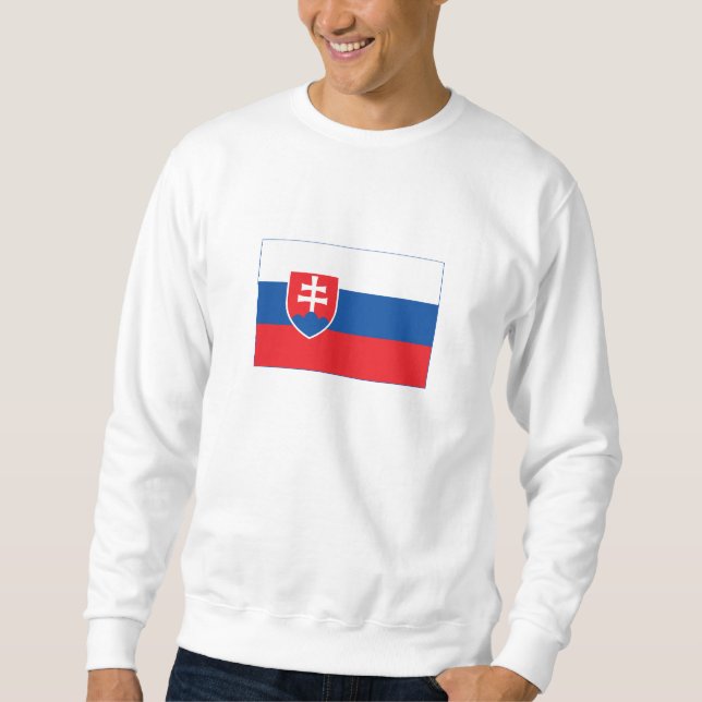 Slowakei-Flagge Sweatshirt (Vorderseite)