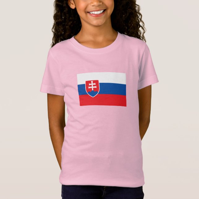 Slowakei-Flagge T-Shirt (Vorderseite)