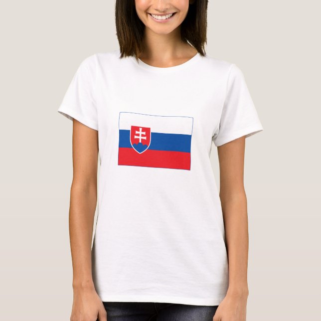 Slowakei-Flagge T-Shirt (Vorderseite)