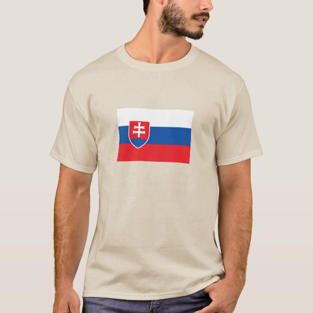 Slowakei-Flagge T-Shirt (Vorderseite)
