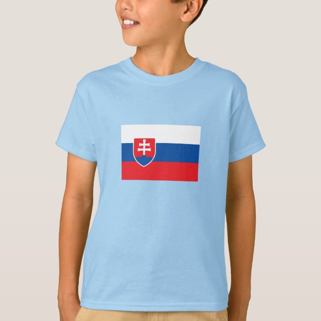 Slowakei-Flagge T-Shirt (Vorderseite)