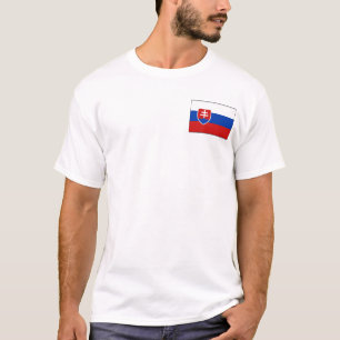Slowakei-Flagge und Karten-T - Shirt