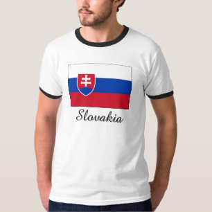 Slowakei-Flaggen-Entwurf T-Shirt