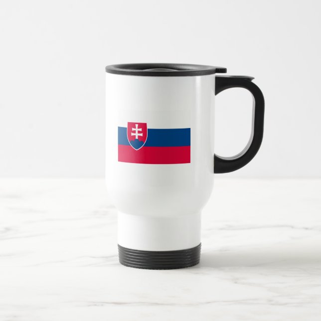Slowakei-Flaggen-Tasse Reisebecher (Rechts)