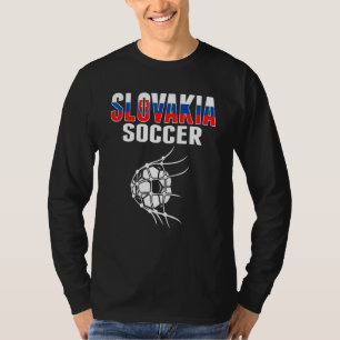 Slowakei Fußballball Im Netz Slowakische Fußballa T-Shirt