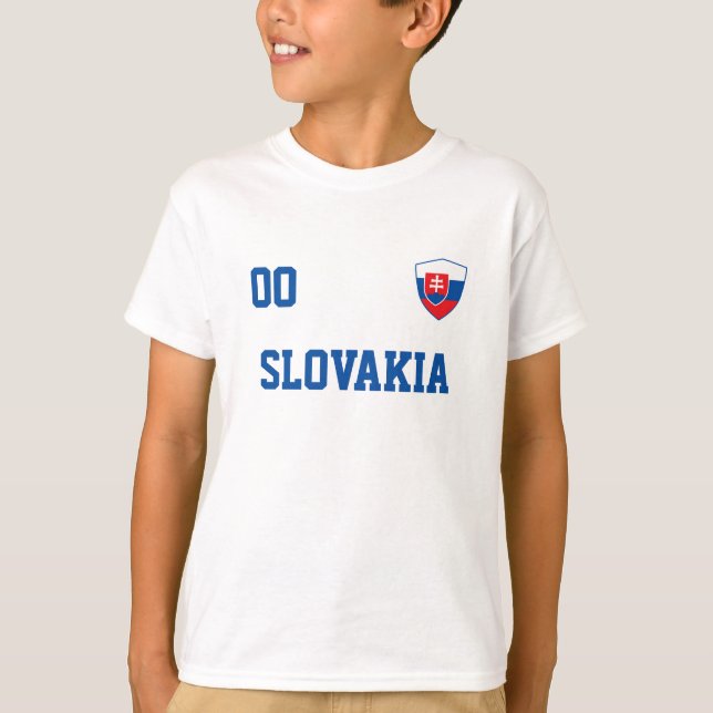 Slowakei Individuelle Name und Nummer Fußball Jers T-Shirt (Vorderseite)