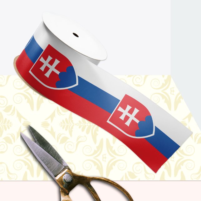 Slowakei, Lissabon, Trikolor, Emblem, Slowakei, Fl Satinband (Von Creator hochgeladen)