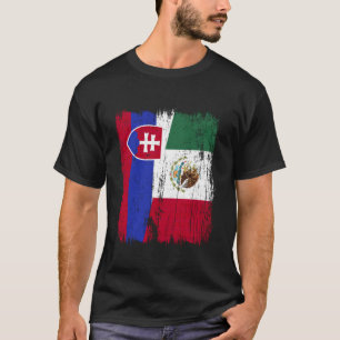 Slowakei Mexiko Halbflagge Slowakischer Mexikanisc T-Shirt