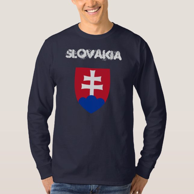 Slowakei mit Wappen T-Shirt (Vorderseite)